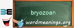 WordMeaning blackboard for bryozoan